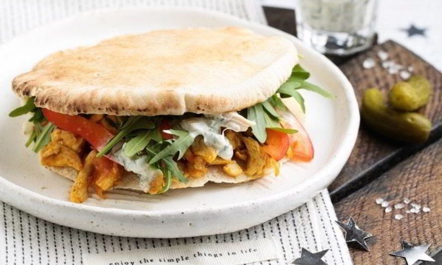 Рецепт пита с курицей, перцем и беконом