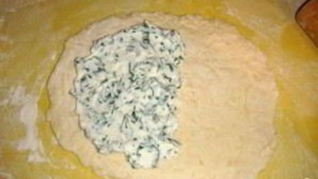 сырные лепешки с начинкой