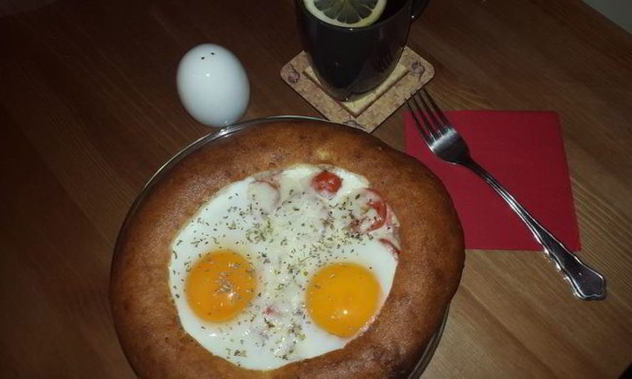 Рецепт завтрак в лепешке