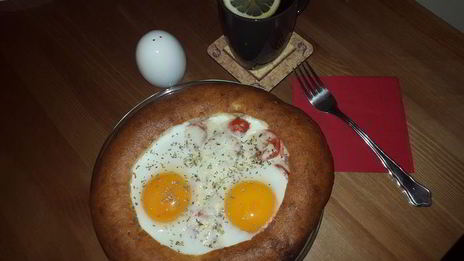 завтрак в лепешке