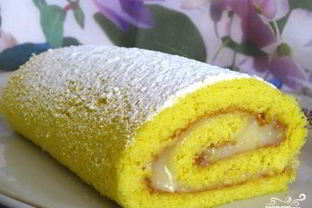 Лимонный рулет