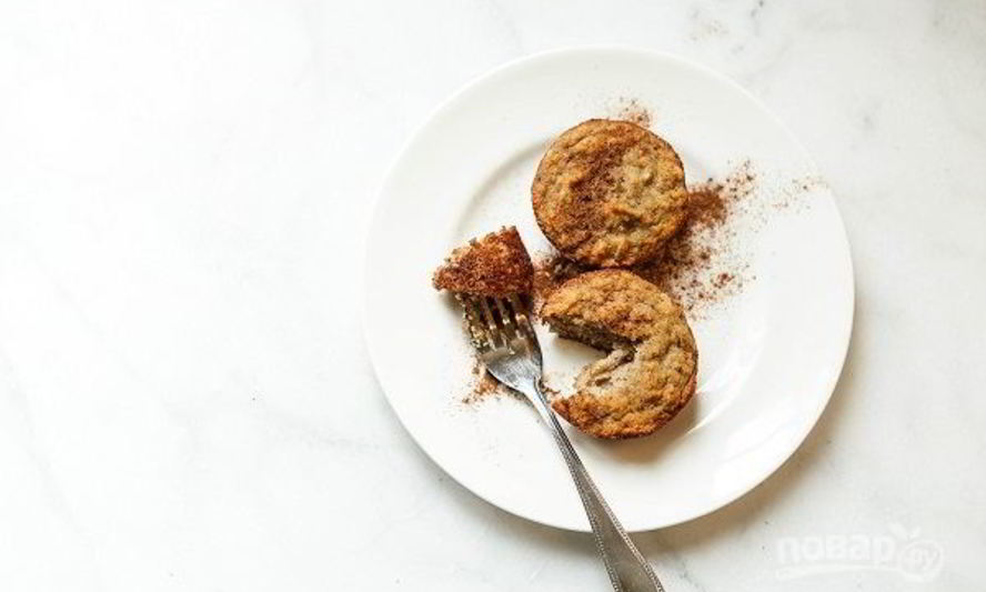 Рецепт банановые маффины с корицей