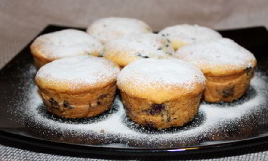 Рецепт черничные маффины