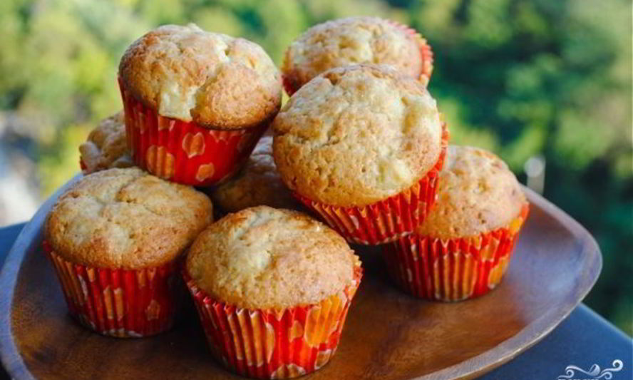 Рецепт имбирные маффины с яблоками