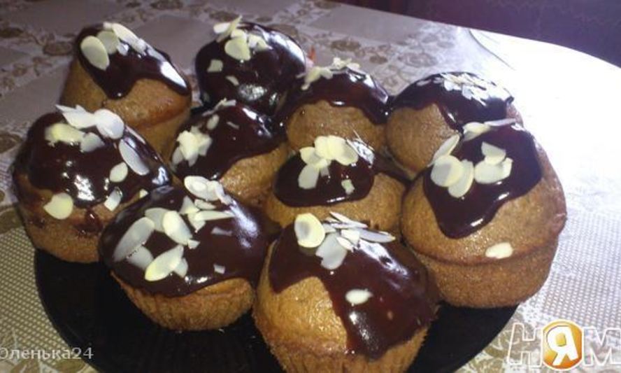 Рецепт кофейные маффины в шоколадной глазури