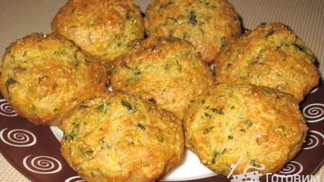 кукурузные маффины с брынзой и зеленью