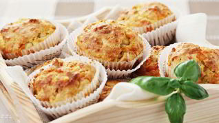 Куриные маффины с сыром и зеленью