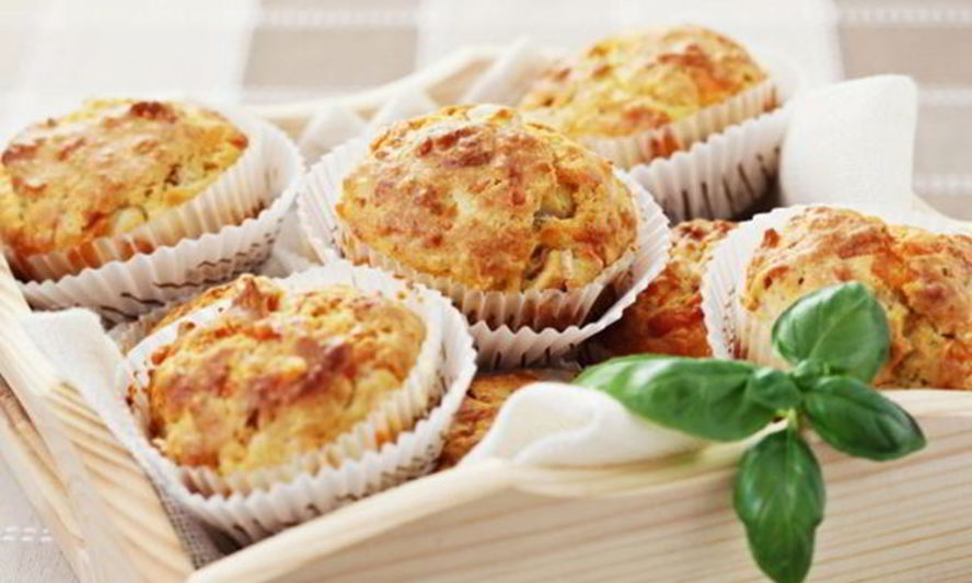 Рецепт куриные маффины с сыром и зеленью