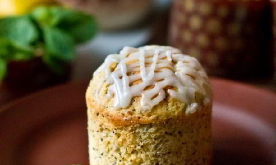 Рецепт лимонные маффины с маком и лимонной глазурью