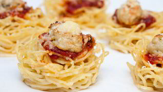 Маффины из спагетти