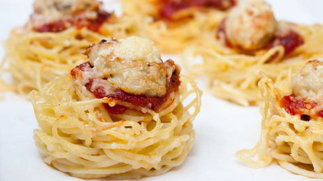 маффины из спагетти