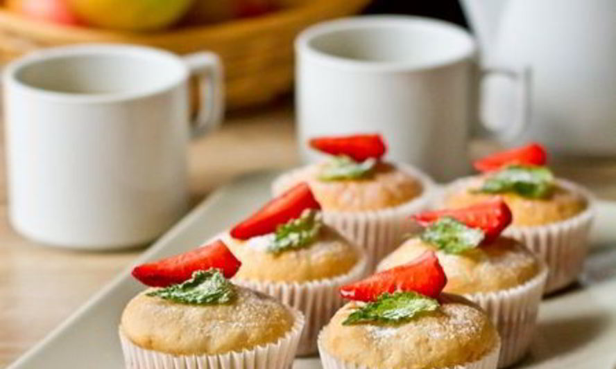 Рецепт маффины на клубничном йогурте