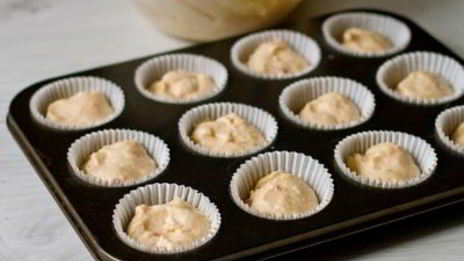 маффины на клубничном йогурте