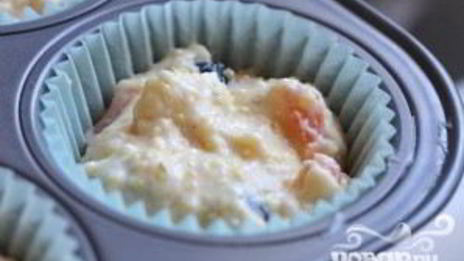 маффины с черникой и абрикосами