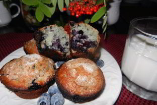 Маффины с черникой