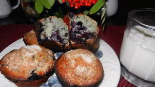 Маффины с черникой