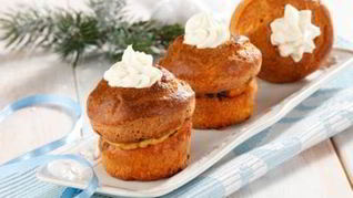 Маффины с фетаксой и грибами