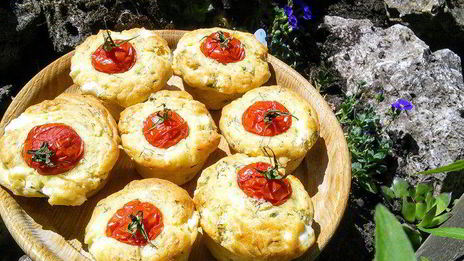 маффины с фетой и зеленью