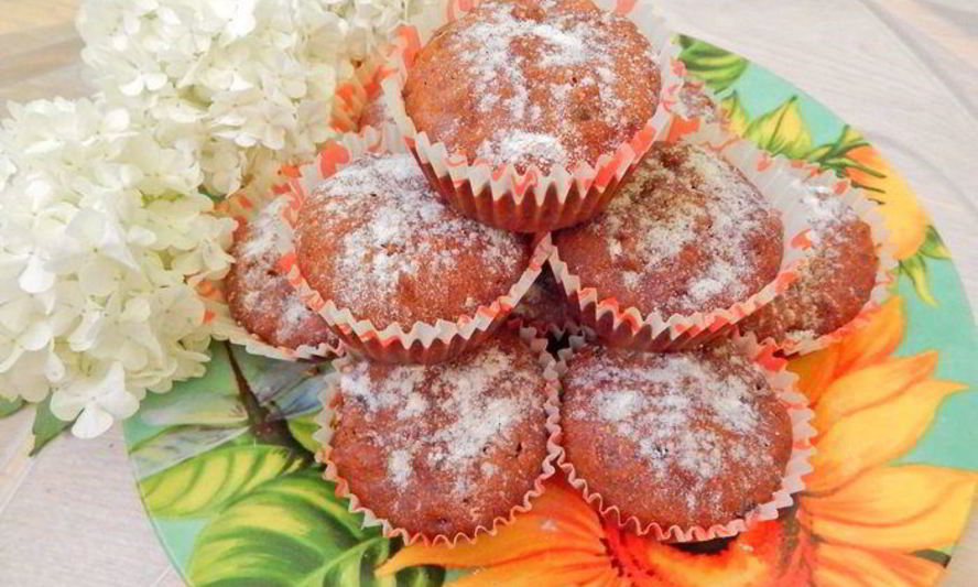 Рецепт маффины с финиками и грецкими орехами