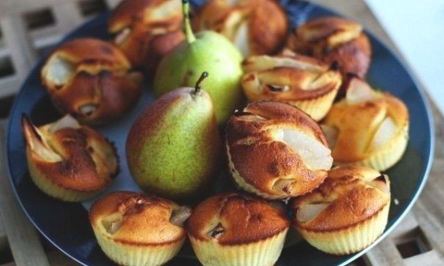 Рецепт маффины с грушей