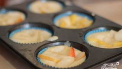 маффины с грушей