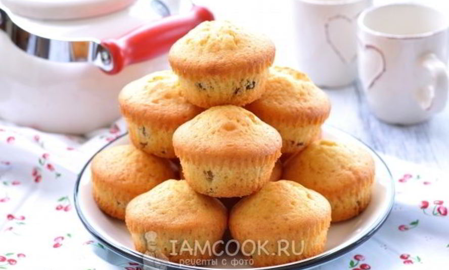 Рецепт маффины с изюмом