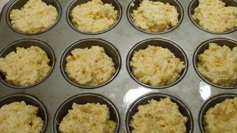 маффины с мраморным сыром