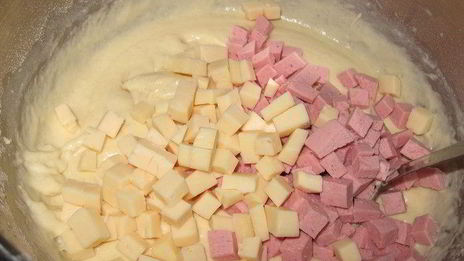 маффины с сыром и ветчиной