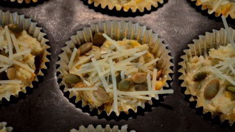 маффины с тремя видами сыра