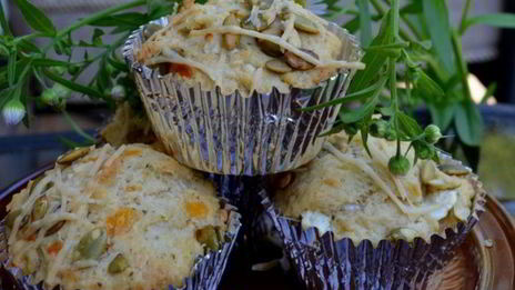 маффины с тремя видами сыра