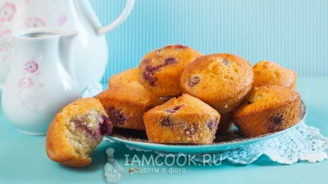 маффины с вишней