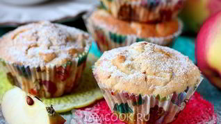 Маффины с яблоками
