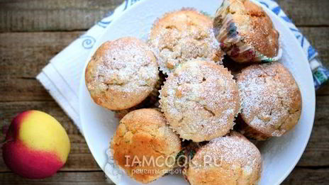 маффины с яблоками