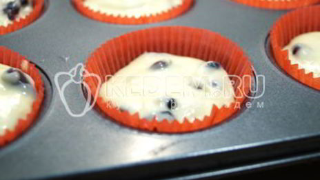 маффины с ягодой