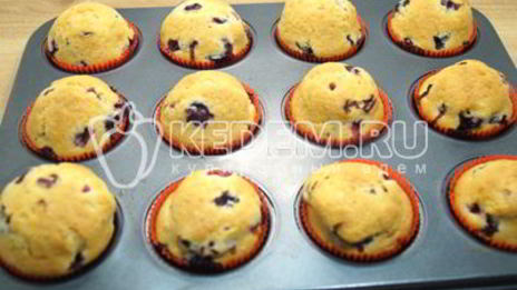 маффины с ягодой