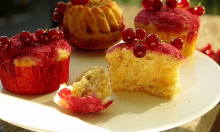 Рецепт маффины со смородиновой заливкой