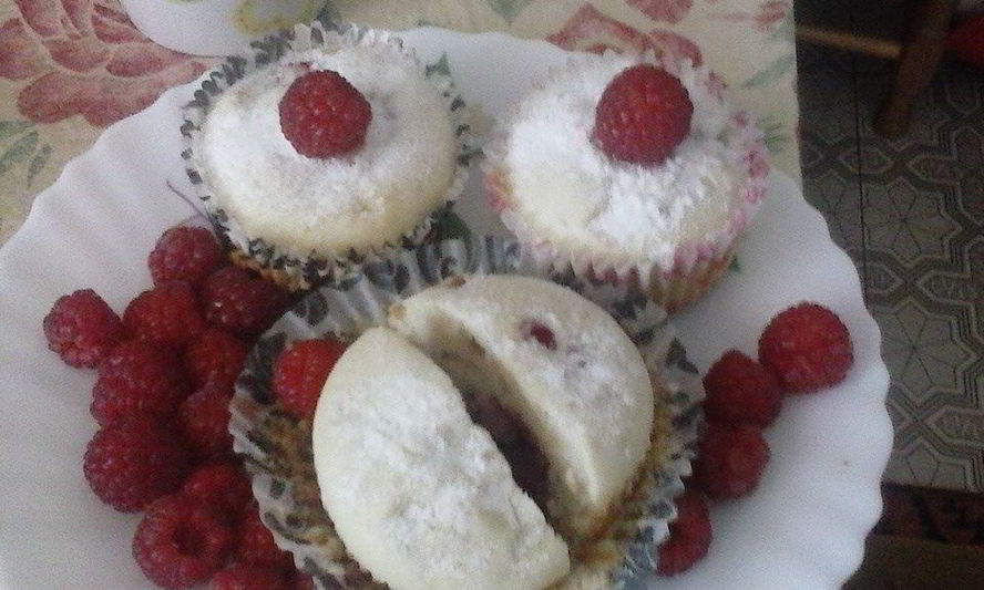 Рецепт малиновые маффины