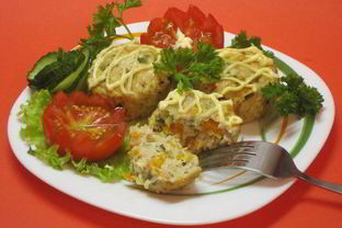 Мясные маффины