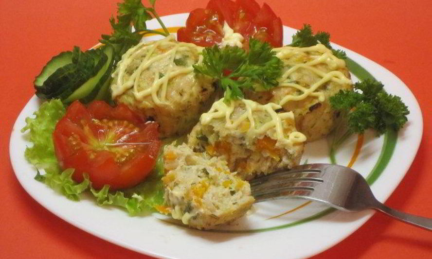 Рецепт мясные маффины