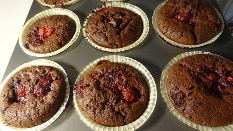 шоколадные маффины паучки