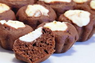 Шоколадные маффины-ватрушки с творогом