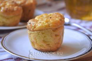 Творожные маффины с кабачком