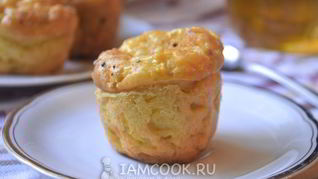 Творожные маффины с кабачком
