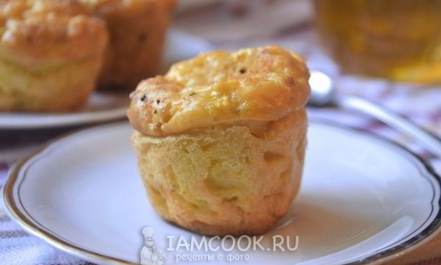 Рецепт творожные маффины с кабачком