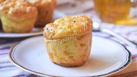 творожные маффины с кабачком