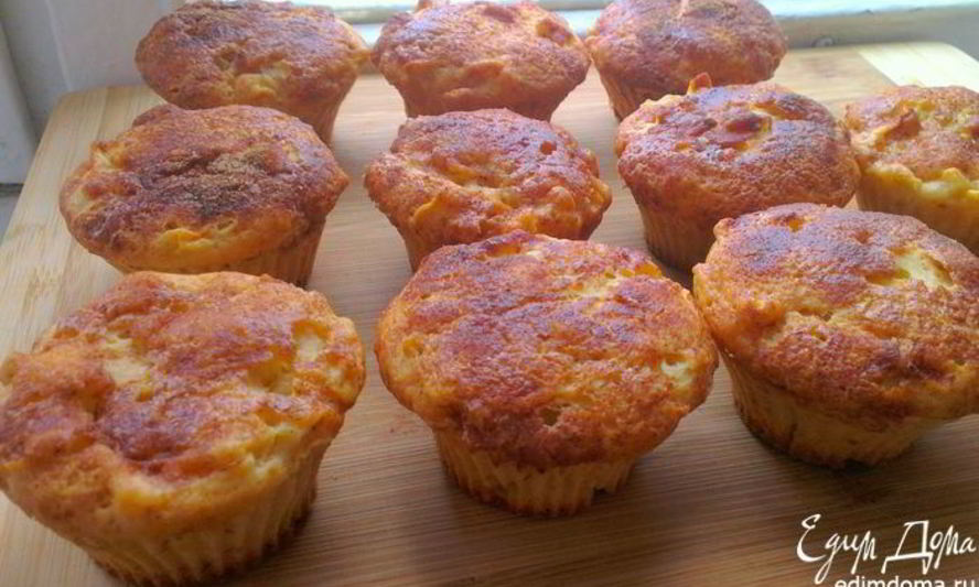 Рецепт яблочные маффины с корицей