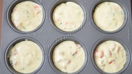 закусочные маффины с семгой