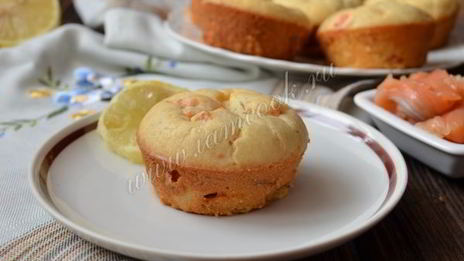 закусочные маффины с семгой