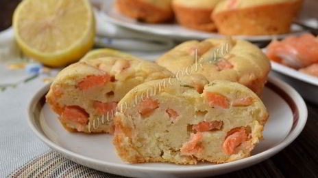 закусочные маффины с семгой