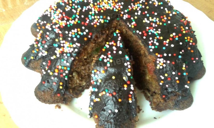 Рецепт какао-манник в глазури